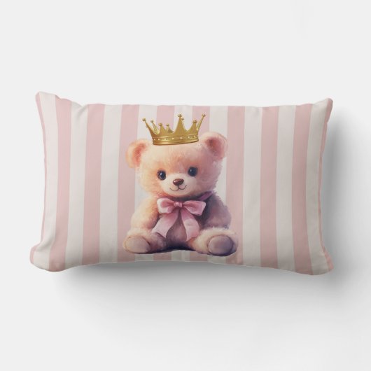 Prinses Teddybeer Kussen (Voorkant)
