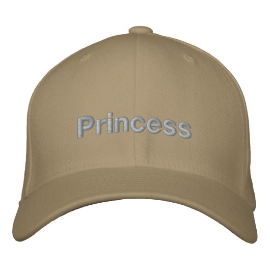 Prinses Tekst Meisje Engel Flexfit Wol Hatten Geborduurde Pet (Voorkant)