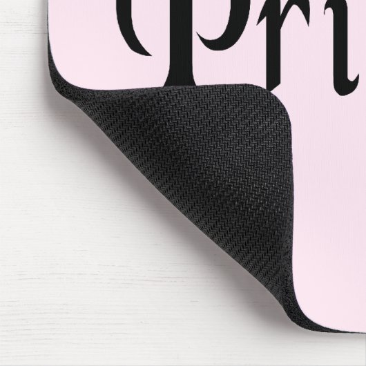 Prinses Tekst met kroon Muismat (Hoek)