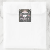 PRINSES THEEPARTY Verjaardagsfeestje Favor Sticker (Tas)