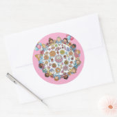 Prinses thema kostuumfeest ronde sticker (Envelop)