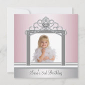 Prinses Tiara Foto Prinses Verjaardagsfeest Kaart (Voorkant)