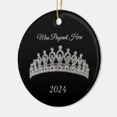 Prinses Tiara Kerstbal Ornamente Keramisch Ornament (Links)