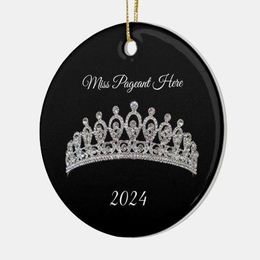 Prinses Tiara Kerstbal Ornamente Keramisch Ornament (Links)