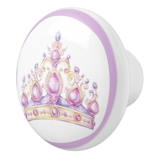 Prinses Tiara Meisje keramische knop (Rechts)