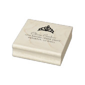 Prinses Tiara Naam en adres Rubberstempel (Stempel)