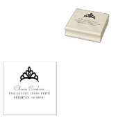 Prinses Tiara Naam en adres Rubberstempel (Gestempeld)