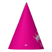 Prinses Tiara op magenta roze Feesthoedjes (Links)