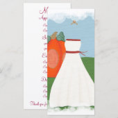 Prinses Trouwjurk, Herfst menukaarten Menu (Voorkant / Achterkant)