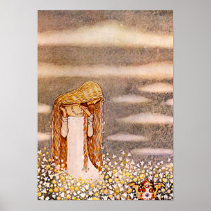“Prinses Tuvstarr” John Bauer Aquarel Poster