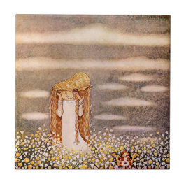 “Prinses Tuvstarr” John Bauer Aquarel Tegeltje