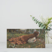 Prinses uit school (door E.R. Hughes) Kaart (Staand voorkant)