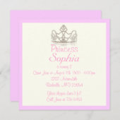 Prinses uitnodiging (Voorkant / Achterkant)