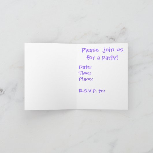 Prinses uitnodiging (Binnen)