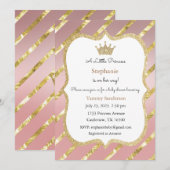 Prinses Uitnodiging, Baby Shower Uitnodiging (Voorkant / Achterkant)