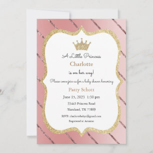 Prinses Uitnodiging, Uitnodiging Baby Shower