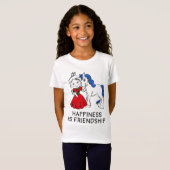 Prinses, Unicorn Geluk is vriendschap T-shirt (Voorkant volledig)