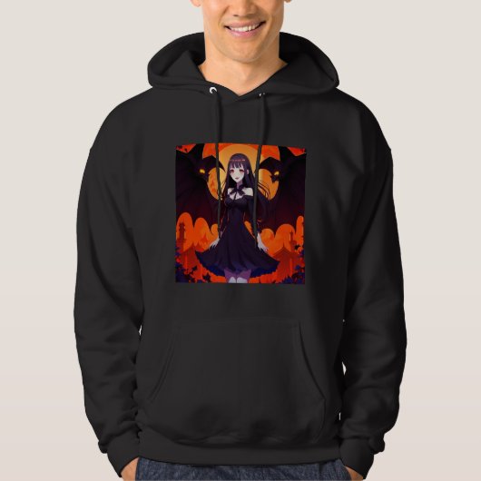 PRINSES VAMPIER VAN VLEERMUIZEN - GOTHIC HOODIE (Voorkant)