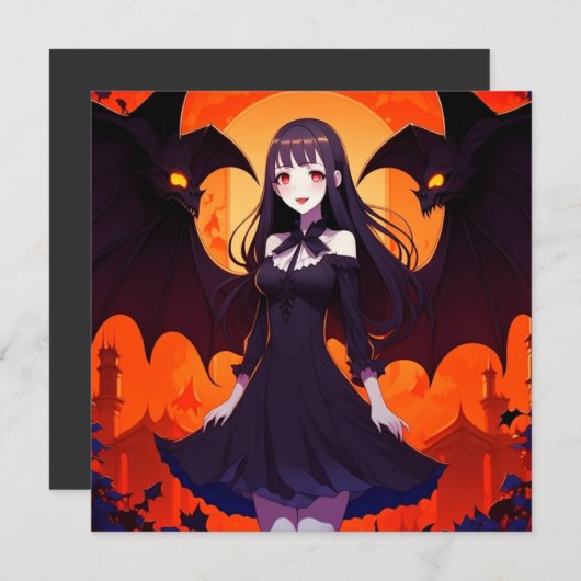 PRINSES VAMPIRE VAN VLEERMUIZEN - GOTISCH KAART (Voorkant / Achterkant)