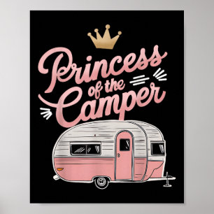 Prinses Van Camper Kampeerwagen Caravan Rv Een Vro Poster