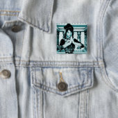 Prinses van China Vierkante Button 5,1 Cm (In situ)