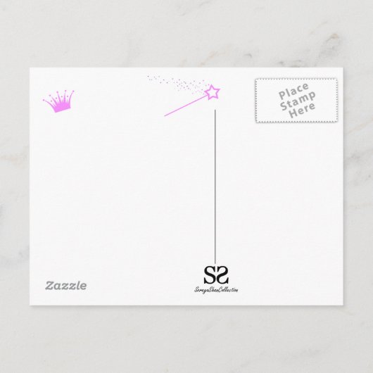 Prinses van de dag - Briefkaart (Achterkant)