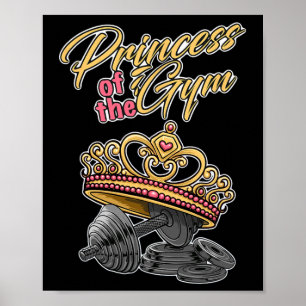 Prinses van de Gym Bodybuilding Kracht Sport G Poster