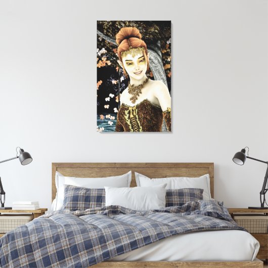 Prinses van de herfst canvas afdruk (Insitu (Slaapkamer))
