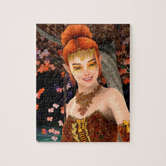 Prinses van de herfst legpuzzel (Verticaal)