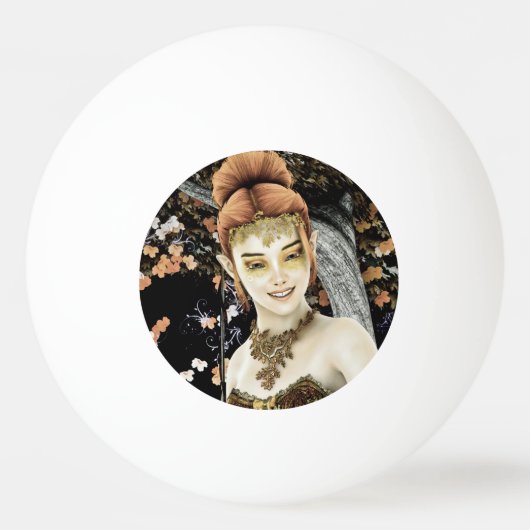 Prinses van de herfst pingpongbal (Voorkant)