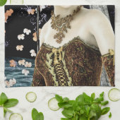 Prinses van de herfst theedoek (Gevouwen)