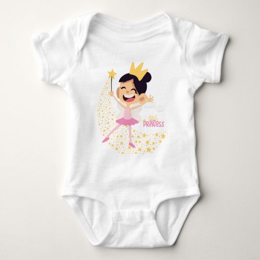 Prinses van de sterren, een magische wens romper (Voorkant)