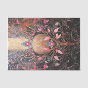 Prinses van de Wereld, Koninklijk Roze Art Deco Tissuepapier