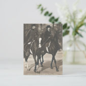 Prinses van Duitsland rijdend paard sidesaddle #05 Briefkaart (Staand voorkant)