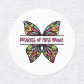 prinses van eerste rang labels (Design 1)