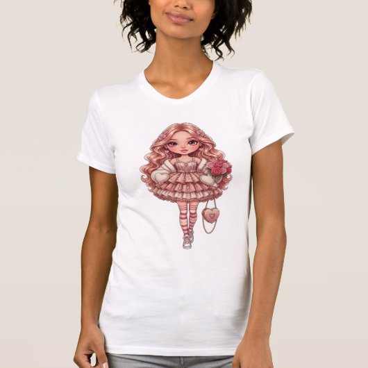 prinses van harten dall t-shirt (Voorkant)