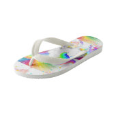 Prinses van het bos Starburst Regenboog Eenhoorn Kinder Teenslippers (Schuin)