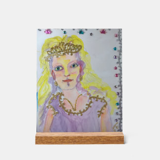 Prinses van het hart acryl bord
