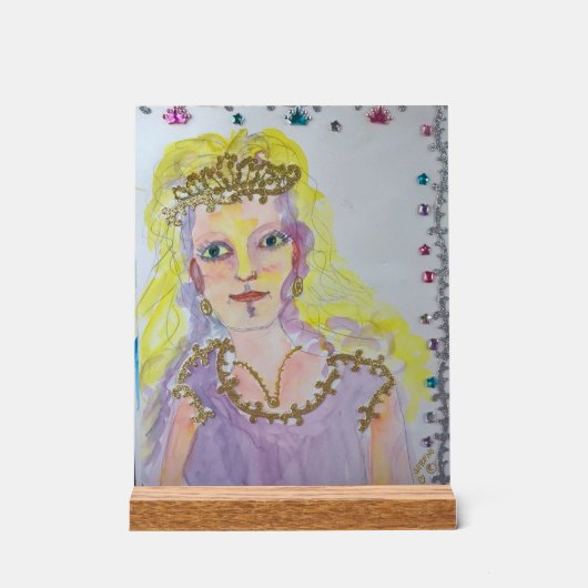 Prinses van het hart acryl bord (Voorkant)