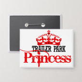 Prinses van het Trailerpark Button (Voorkant / Achterkant)