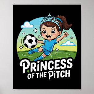 Prinses Van Het Veld Voetbal Voor Meisjes Kinderen Poster