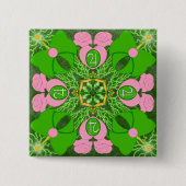 Prinses van Jupiter Vierkante Button 5,1 Cm (Voorkant)