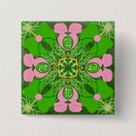 Prinses van Jupiter Vierkante Button 5,1 Cm