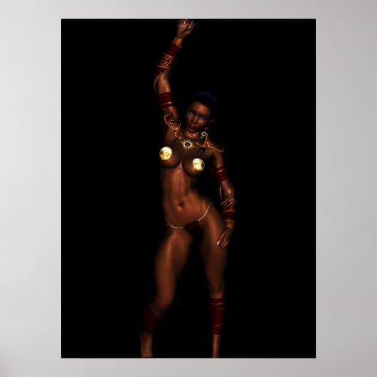 Prinses van Mars Fantasy Girl G-String Poster (Voorkant)