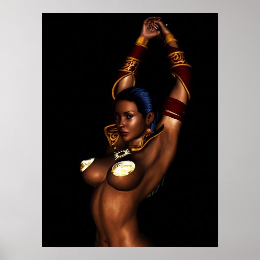 Prinses van Mars Fantasy Girl Poster (Voorkant)