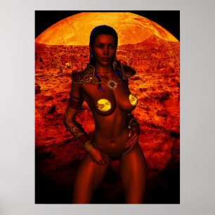 Prinses van Mars Fantasy Poster