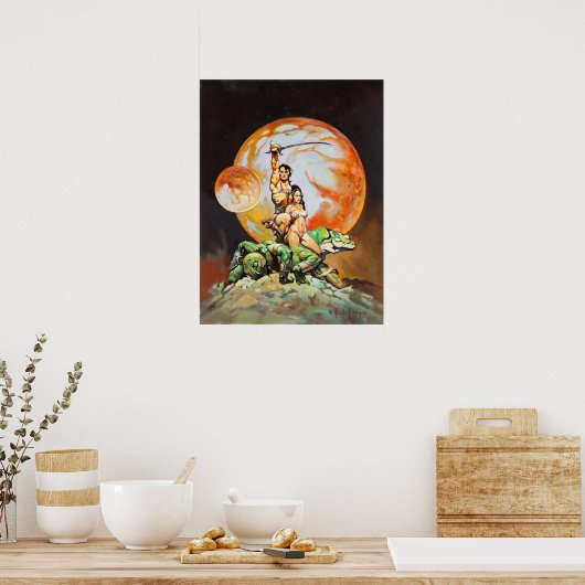 Prinses van Mars Frank Frazetta Poster (Keuken)