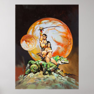 Prinses van Mars Frank Frazetta Poster