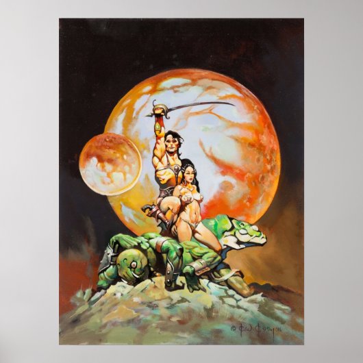 Prinses van Mars Frank Frazetta Poster (Voorkant)