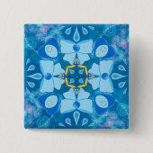 Prinses van Mercurius Vierkante Button 5,1 Cm (Voorkant)